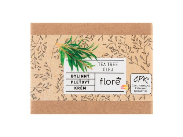 Floré bylinný pleťový krém tea tree olej 50 ml