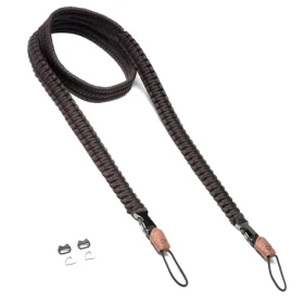 C-ROPE Traveler Dark Coffee / Popruh na fotoaparát / Paracord / 140 cm / nosnost 40 kg (CRP-TRL-140-DCF)