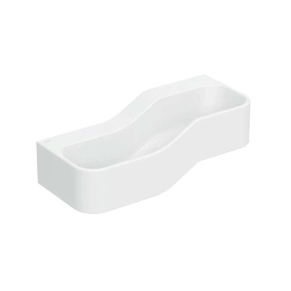 GEBERIT - Bambini Dvojumyvadlo pro děti, 90x39 cm, levé, bez přepadu, bez otvoru pro baterii, alpská bílá 502.973.00.2