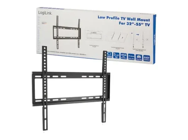 LogiLink BP0009 černá / Nástěnný držák na TV / VESA / 32" až 55" / do 35 kg / pevný (BP0009)