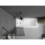 MEXEN/S - Next vanová zástěna FIX 60 x 150, grafit, grafit metal 895-060-000-00-40-95