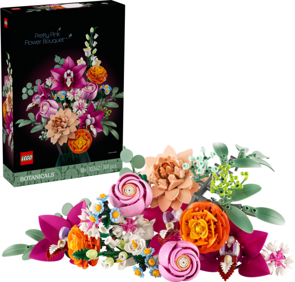 LEGO® Botanicals 10342 Krásná kytice růžových květin - LEGO® Botanicals