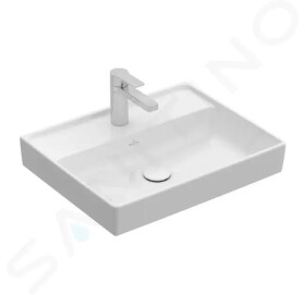 VILLEROY & BOCH - Collaro Umyvadlo 600x470 mm, bez přepadu, otvor pro baterii, alpská bílá 4A336101