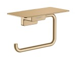 HANSGROHE - AddStoris Držák toaletního papíru s poličkou, kartáčovaný bronz 41772140