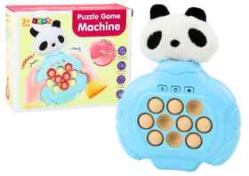 Mamido Hra Pop-It Panda plyšová herní konzole obratnost vibrace smyslová