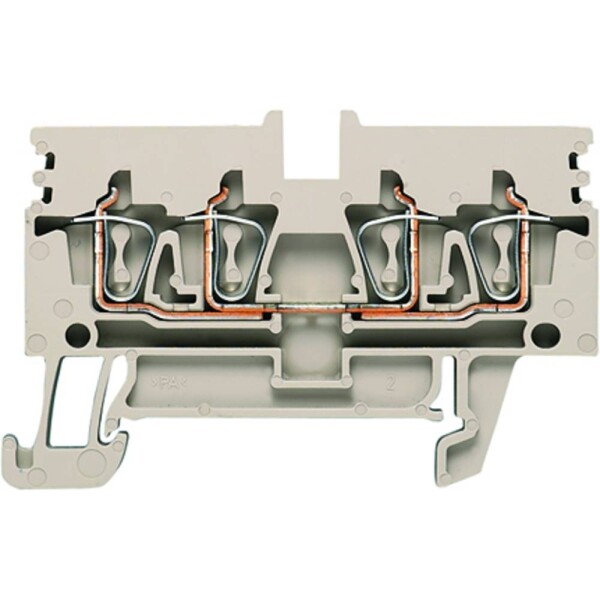 Weidmüller 1933740000 řadová svorka průchodky pružinová svorka Tmavě béžová 50 ks