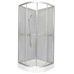 KERRA - Kabina sprchová Classic 90 šedá + baterie 5907548113764
