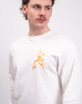 Tričko Gramicci Sticky Hands L/S Tee WHITE