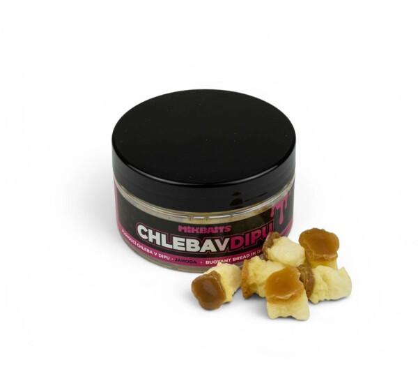 Mikbaits Chleba plovoucí v dipu 6ks - Jahoda,Mikbaits Chleba plovoucí v dipu 6ks - Jahoda