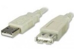 PremiumCord USB 2.0 kabel prodlužovací, A-A / 20cm (8592220012151)