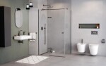 BESCO - Podomítkový sprchový set SLIM VEO/ZEA/DECCO/ILLUSION II grafitová BABPDIIIGR