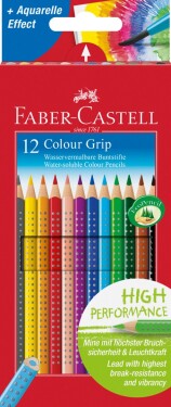 Faber-Castell Faber-Castell, 112412, Colour Grip, akvarelové pastelky, 12 ks