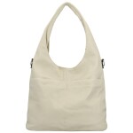 Módní dámská koženková kabelka na rameno Lucyna, bílá