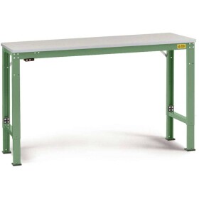 Manuflex LU7063.6011 ESD ESD pracovní stůl univerzální speciální základní stůl s kaučuk, Šxhxv = 1500 x 1000 x 722-1022 mm rezedově zelená (RAL 6011)