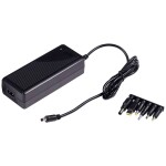 Ansmann 1201-0021 zásuvkový napájecí adaptér s redukcemi, nastavitelný 12 V/DC, 9 V/DC, 7.5 V/DC, 6 V, 4.5 V/DC, 3 V 300