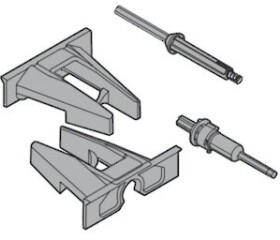 BLUM T57.7400 pastorky Movento-Legrabox Tip-on (227606)