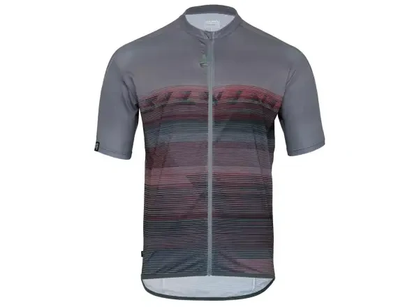 Silvini Turano pánský volný dres krátký rukáv Grey/Merlot vel. 3XL