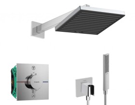 HANSGROHE - Sprchový set s termostatem pod omítku, s tělesem, 26x26 cm, chrom SANI21HHH003
