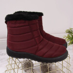 Nepromokavé sněhové boty na zip NEWS W EVE181C burgundy 37