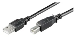 MicroConnect kabel USB2.0 A (M) - USB2.0 B (M) 5m černá / 480Mbit/s (USBAB5B)
