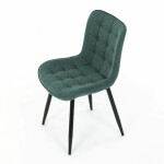 Jídelní židle, zelená, látka, HC-462 GRN2