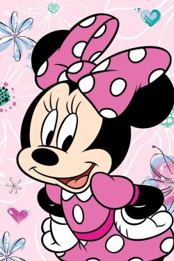 Mikroflanelová deka - Minnie Flowers