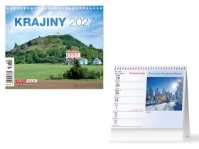 Stolní mini kalendář 2027 MFP Krajiny