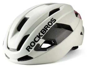 Rockbros LK-15 světle šedá / Cyklistická helma / karbonová / velikost 58-62 cm