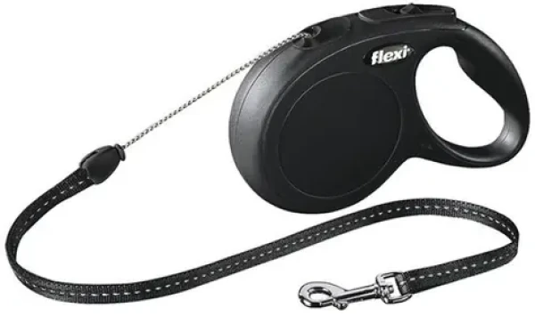 Flexi Classic S lanko 8m černé / Vodítko (FX-22726)