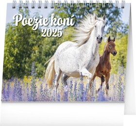 Stolní kalendář Poezie koní 2025, 16,5 13 cm