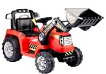 Mamido Dětský elektrický traktor Power s radlicí červený