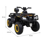 Mamido Dětská elektrická čtyřkolka XT-Speed 4x80W 24V žlutá