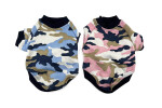 Camo maskáčová mikina pro psa Barva: Modrá, Délka zad (cm): 40, Obvod hrudníku: 44 - 54 cm