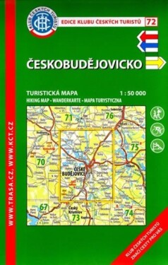 Českobudějovicko /KČT 72 1:50T Turistická mapa
