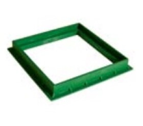 MIDAS Rám PP pro rošt nebo poklop DN 400 x 400 mm, ZELENÝ , zatížení 0,5 t