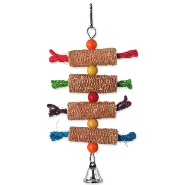 Bird Jewel Hračka - závěsná klasy se zvonečkem barevné 27x16 cm (452-31003)