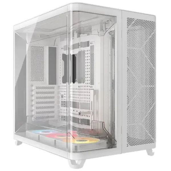 Corsair AIR 5400 RS-R ARGB bílá / E-ATX / 3x USB-C / 3x 120mm / bez zdroje / průhledná bočnice (CC-9011319-WW)
