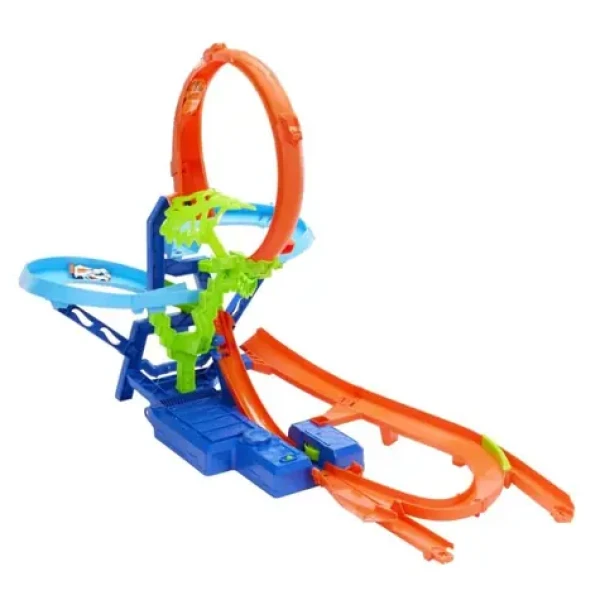 Mattel Hot Wheels stunt tracks dráha srážka ve vzduchu