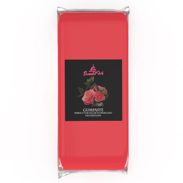SweetArt gum pasta vanilková Coral Red (1 kg)