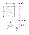 GROHE - Tectron Surf Elektronické ovládání splachování, chrom 38699001