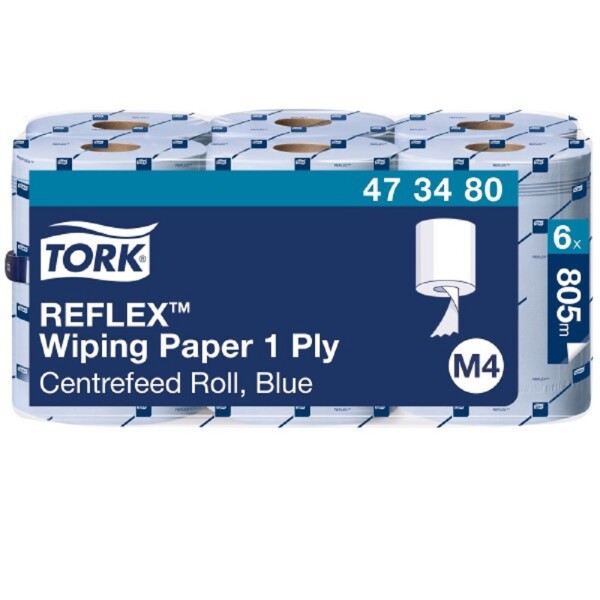 TORK 473480 Reflex papírová utěrka role se středovým odvijením 1 vrstvá modrá M4