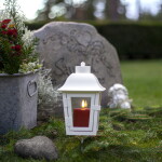 STAR TRADING LED svíčka Flamme Paula Red 10 cm, červená barva, plast