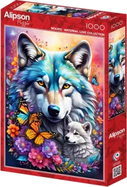 ALIPSON Puzzle Mateřská láska: Vlci