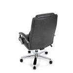 Kancelářské křeslo, houpací mechanismus, šedá ekokůže, KA-F1385 GREY