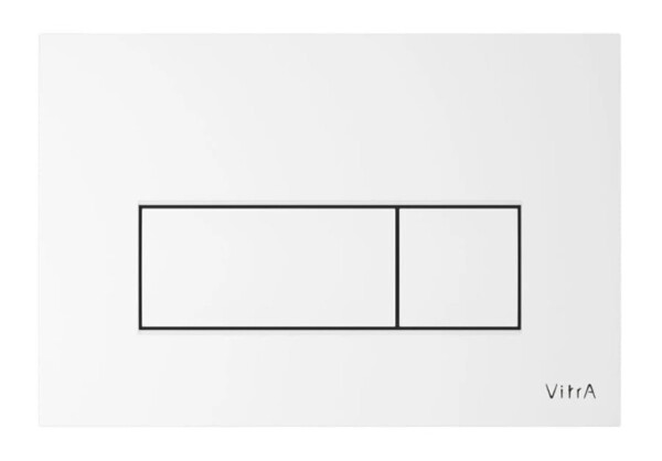 Ovládací tlačítko VitrA Root Square plast bílá lesk 740-2300 740-2300