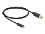 DeLock kabel USB Typ-C 2.0 samec USB 2.0 typ B samec 1 m černá (83601)