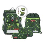 Školní aktovka Step by Step SPACE SHINE, Dino Night Tyro - 5 dílný set, AGR certifikát