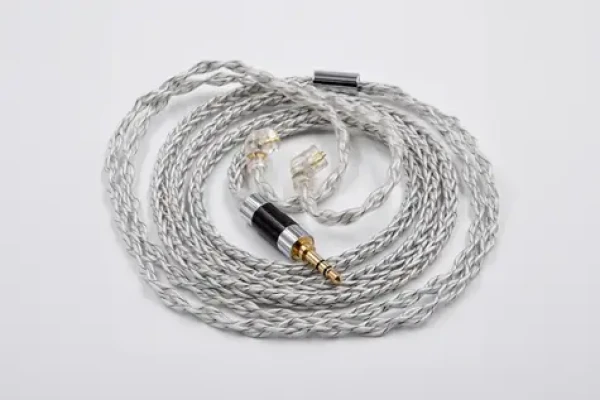 KZ 784 Core Blue/Silver smíšený kabel (C-Pin) (6970493061588)