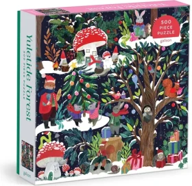 GALISON Čtvercové puzzle Vánoční les