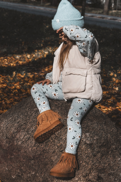 Ocieplane Botky Sněžáky Dětské s Ozdobnými Frédzlami Camel Nimia 35